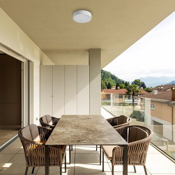 Rabalux LED venkovní kulaté stropní svítidlo TARTU 18W/1800lm/2800-6000K/CCT/IP44/bílá
