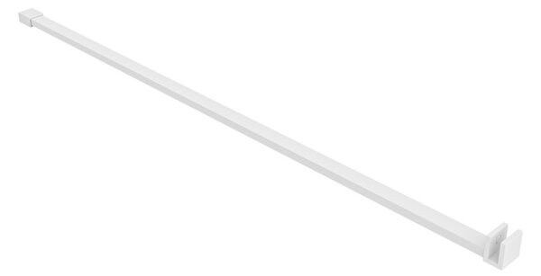 Erga Paris, sprchová zástěna Walk-In 30x200 cm, 8mm čiré sklo, bílý matný profil, ERG-V02-PARIS-030x200-CL-WH