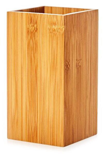 Klarstein Stojan kuchyňské náčiní, čtvercový, cca 12 × 23 × 12 cm (Š × V × H), bambus