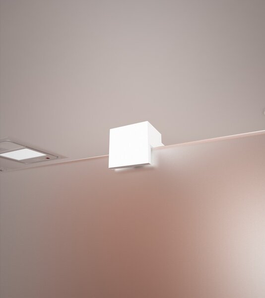 Erga Paris, sprchová zástěna Walk-In 50x200 cm, 8mm sklo námraza, bílý profil, ERG-V02-PARIS-050x200-FR-WH