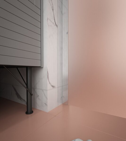 Erga Paris, sprchová zástěna Walk-In 50x200 cm, 8mm sklo námraza, chromový profil, ERG-V02-PARIS-050x200-FR-CR