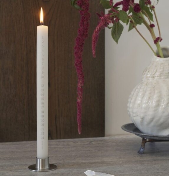 Adventní svíčka Cylindrical 28 cm – 06 Ivory