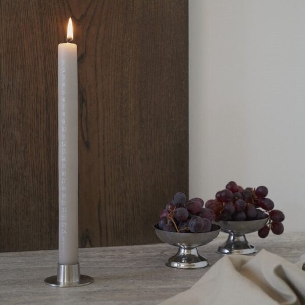 Adventní svíčka Cylindrical 28 cm – 22 Linen grey