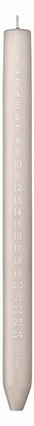 Adventní svíčka Cylindrical 28 cm – 22 Linen grey