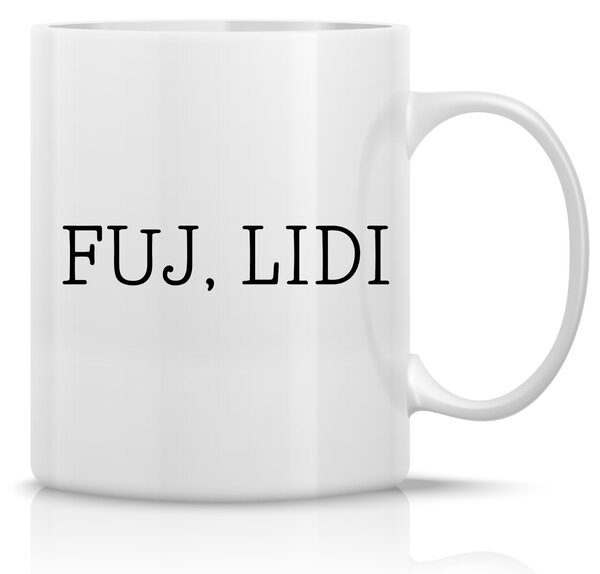 FUJ, LIDI - klasický bílý keramický hrníček 300 ml