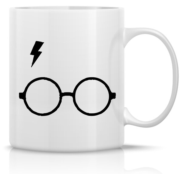 HARRY POTTER - klasický bílý keramický hrníček 300 ml