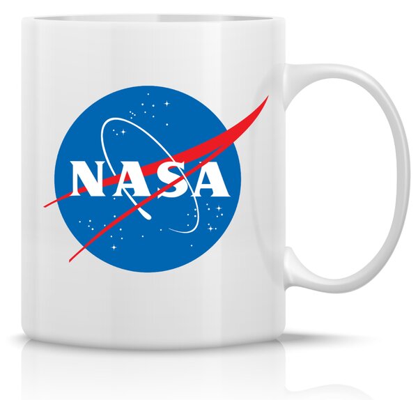 NASA - klasický bílý keramický hrníček 300 ml