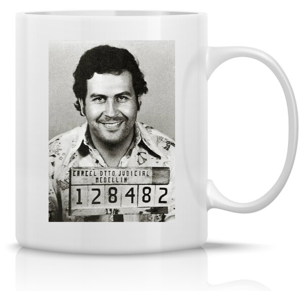 PABLO ESCOBAR - klasický bílý keramický hrníček 300 ml