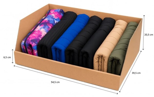 KARTON PAK Úložné boxy na oblečení, organizéry do skříně EKO KARTON 55x40x21 - zkosený