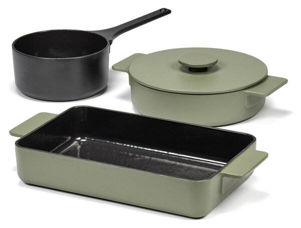 Serax Litinový pekáček Surface Camogreen - 38x20 cm SR152