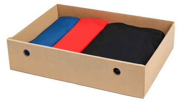 KARTON PAK Úložné boxy na oblečení, organizéry do skříně EKO KARTON 55x40x13cm - zásuvka