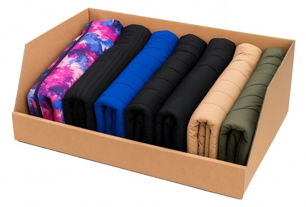 KARTON PAK Úložné boxy na oblečení, organizéry do skříně EKO KARTON 55x40x21 - zkosený