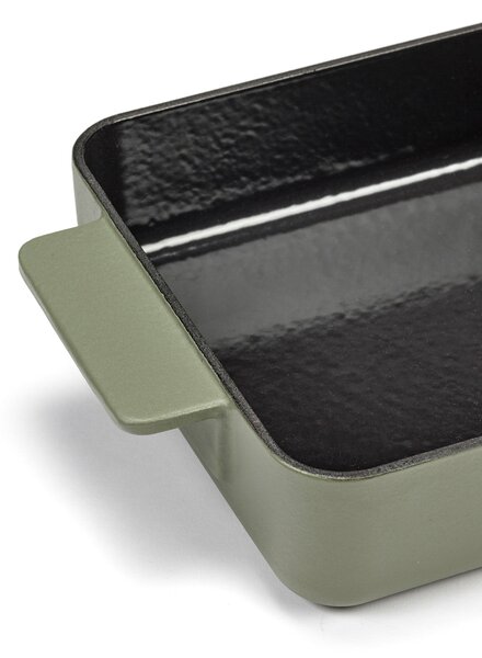 Serax Litinový pekáček Surface Camogreen - 38x20 cm SR152