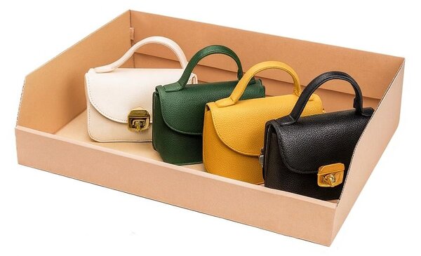 KARTON PAK Úložné boxy na oblečení, organizéry do skříně EKO KARTON 55x40x13 - zkosený