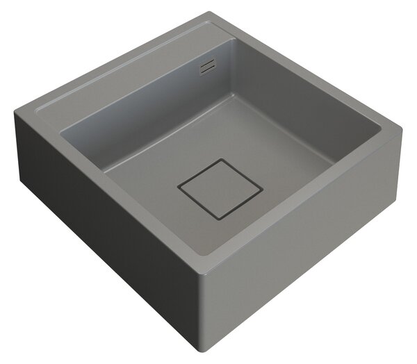Gamma Farmerski, 1-komorový granitový dřez 600x630x210 mm, šedá, GMA-ZLE000212