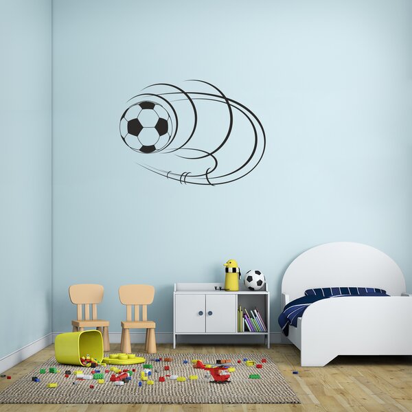 Samolepka na zeď - Fotbalový míč 2 (60x43 cm)