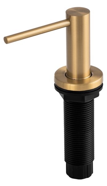 Gamma Lux Slim, kuchyňský dávkovač saponátu 400ml, zlatá matná, GMA-LUX-SLIM-BGD