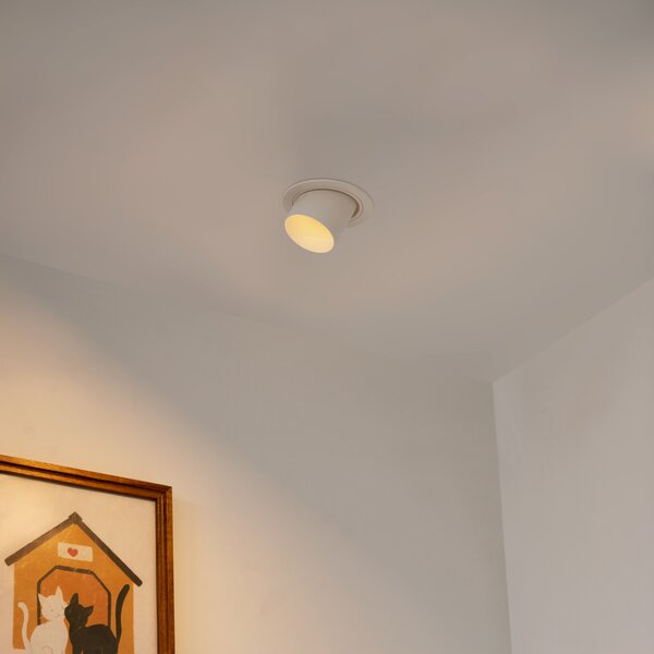 Moderní zapuštěné bodové svítidlo béžové GU10 50 mm kulaté otočné - Installa