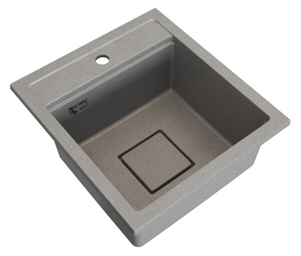 Gamma Quadro 4550, 1-komorový granitový dřez 450x495x220 mm, béžová, GMA-ZLE000219