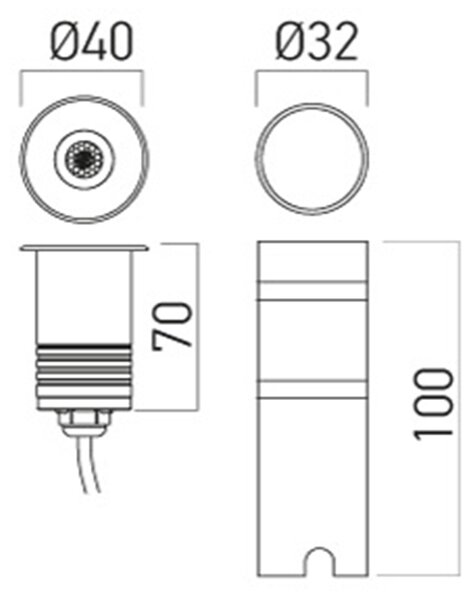 Redo Chodníkové LED svítidlo XGROUND 3W, ø 40 mm, RGB, 12V