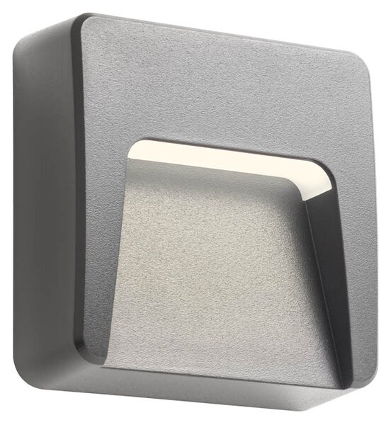 Redo Venkovní nástěnné LED svítidlo HOLOS 1,5W, 80x80 mm, IP65