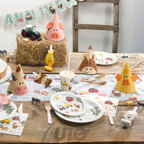 Ubrousky v sadě 20 ks 33x33 cm Farm Animals – Homéa