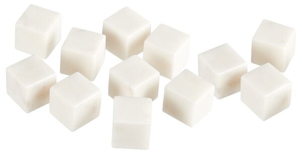 MARBLE Chladící kostky 12 ks - bílá