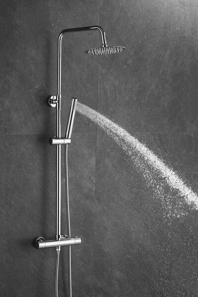 Gamma Roy, sprchová souprava s termostatickou baterií, chromová, GMA-BRYPZNT-CH