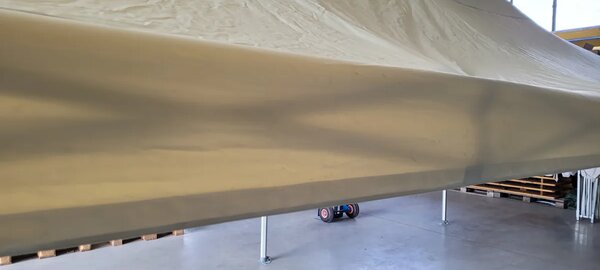 Střešní plachta pro nůžkový stan 3x6m ALU Standard i Premium - Použitá barva Olivová