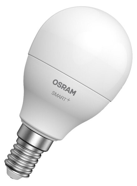 Chytrá LED zigbee stmívatelná žárovka E14 4,9 W CLASSIC P, teplá bílá OSRAM