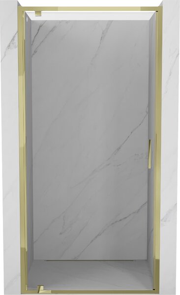 Mexen Exo, výklopné sprchové dveře 60 cm, čiré sklo, zlatá, 8181-060-000-50-00