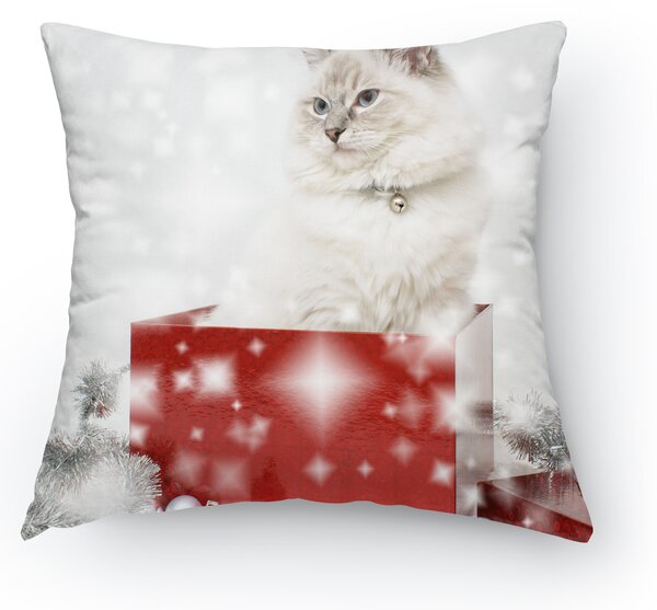Polštářek - Vánoční kočička