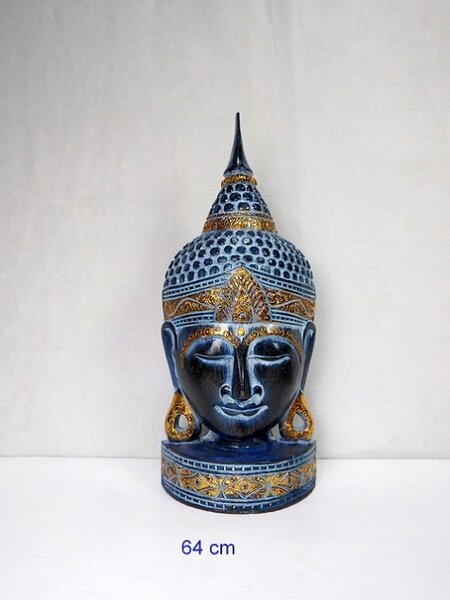 Soska budha modrý, exotické dřevo, ruční práce