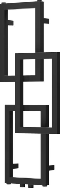 Mexen Grid, dekorativní koupelnový radiátor 870 x 360 mm, 209 W, černá, W215-0870-360-00-70