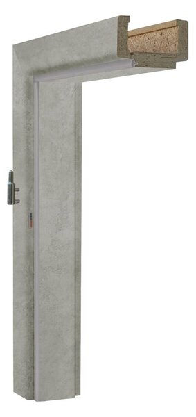 Solodoor Obložková zárubeň 80 L, 830 × 1982 mm, fólie, tloušťka zdi: 95-115 mm, levá, beton