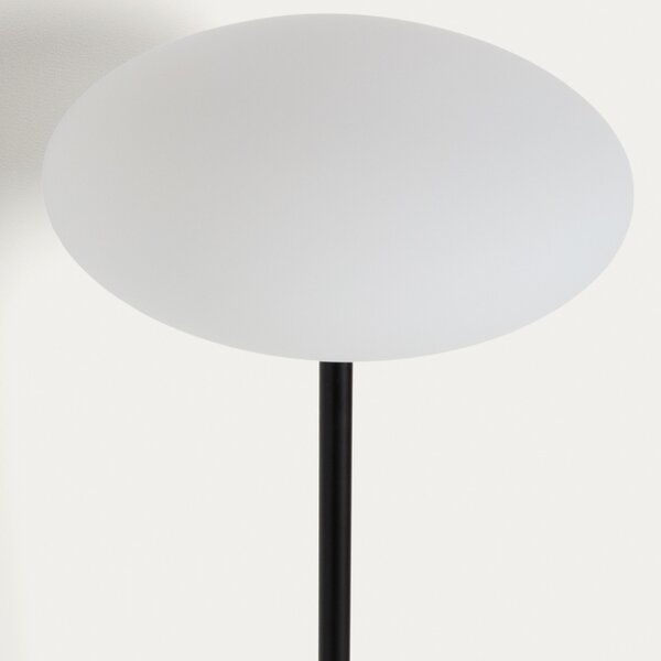 Kave Home Černá mramorová stojací lampa Idela