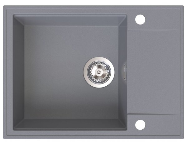 Sink Quality Sink55, kuchyňský granitový dřez 620x460x215 mm, šedá, SKQ-SINK.D.1KKO