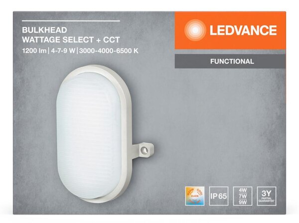 LEDVANCE LED venkovní nástěnné svítidlo Bulkhead 4W/7W/9W CCT bílé 4058075845527