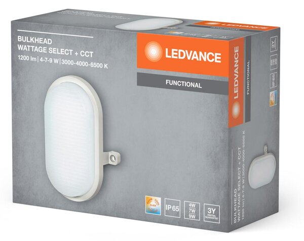 LEDVANCE LED venkovní nástěnné svítidlo Bulkhead 4W/7W/9W CCT bílé 4058075845527