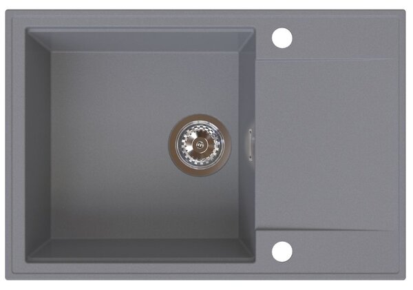 Sink Quality Sink55, kuchyňský granitový dřez 680x460x215 mm, šedá, SKQ-SINK.D.1KDO