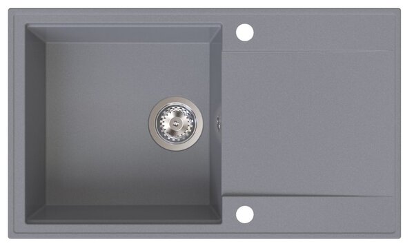 Sink Quality Sink55, kuchyňský granitový dřez 780x460x215 mm, šedá, SKQ-SINK.D.1KDOL