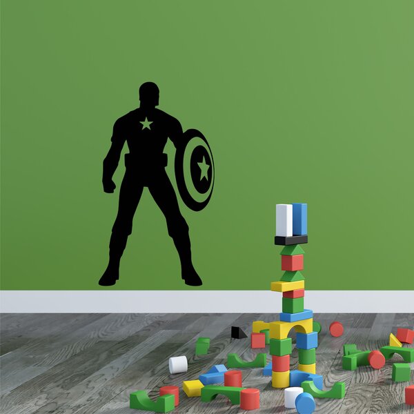 Samolepka na zeď - Captain America (35x60 cm)