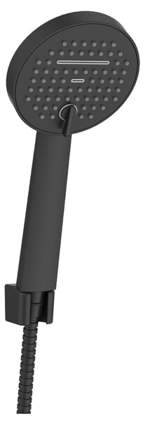 Invena Moonlight, sprchový sloup s ruční sprchovou hlavicí, černá-růžové zlato, INV-AU-77-Z14-V