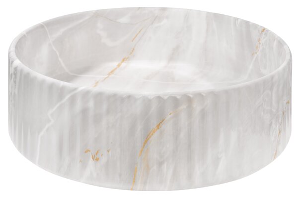 Invena Glamour Trend, umyvadlo na desku 360x360x120 mm, imitace kamene, INV-CE-63-703-C
