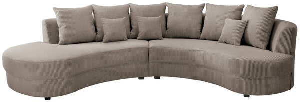 SEDACÍ SOUPRAVA, textil, šedavě hnědá Livetastic - Online Only sedačky, Online Only