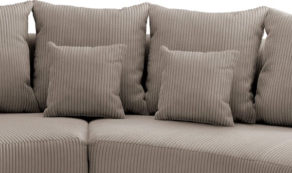 SEDACÍ SOUPRAVA, textil, šedavě hnědá Livetastic - Online Only sedačky, Online Only