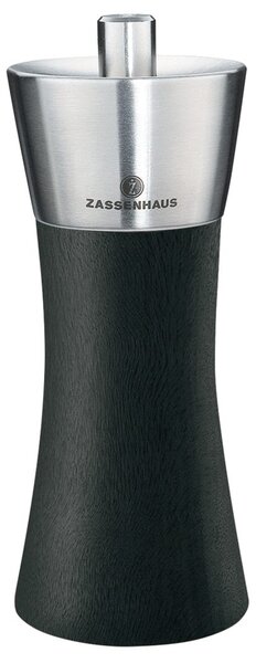 Mlýnek na pepř AUGSBURG nerez/dřevo 14 cm černý - Zassenhaus