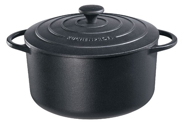 Litinový hrnec kulatý Provence 26 cm černý - Küchenprofi Solingen