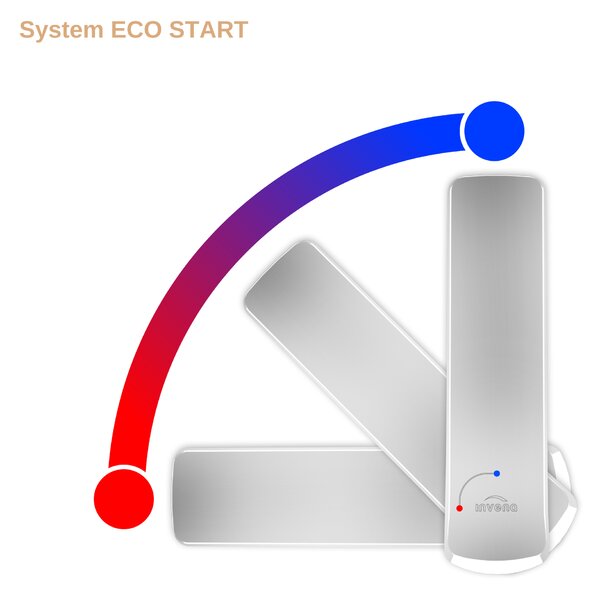 Invena Ligaria, vysoká dřezová baterie s elastickým ramenem, systém Eco Start, chromová-černá matná, INV-BZ-39-008-L