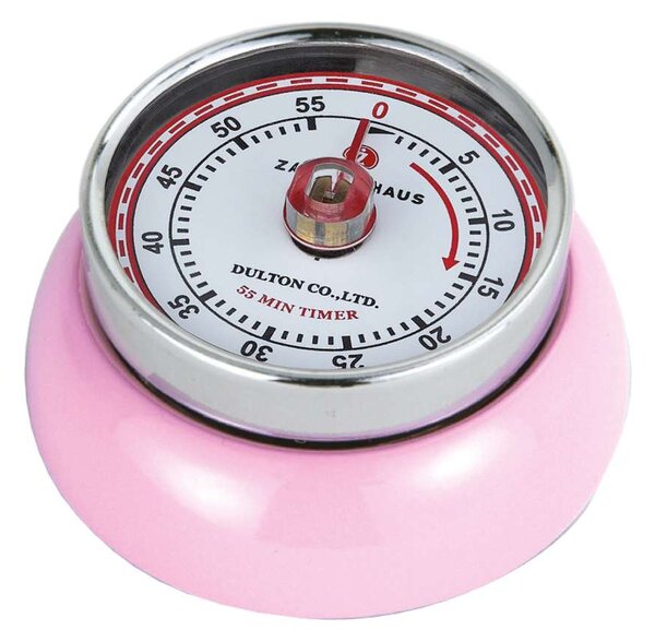 Kuchyňská magnetická minutka Speed Retro růžová - Zassenhaus
